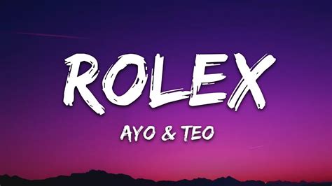 rolex parole|teo and ayo rolex lyrics.